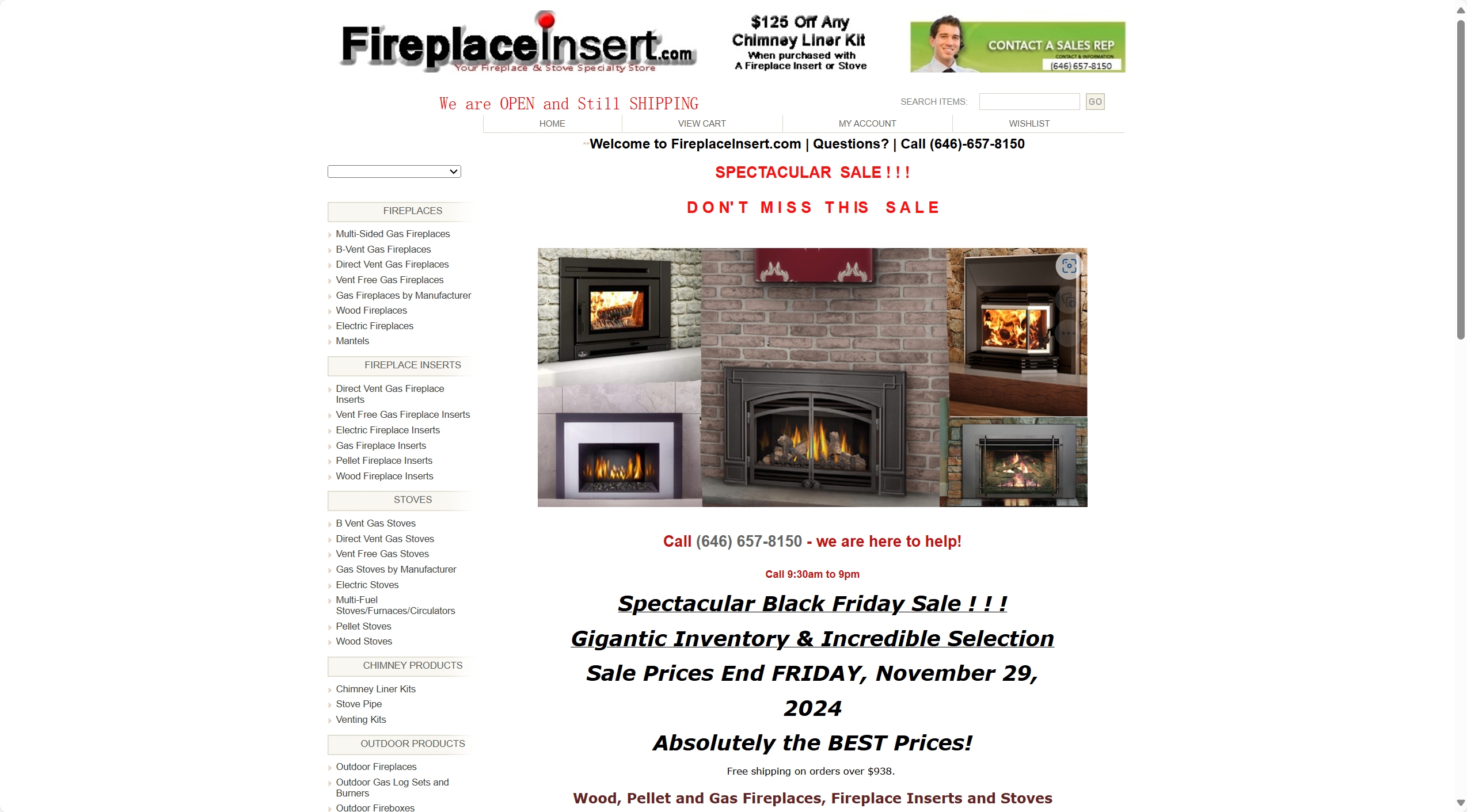 美国Fireplace Insert（嵌入式壁炉）壁炉 | Fireplace Insert Fireplaces